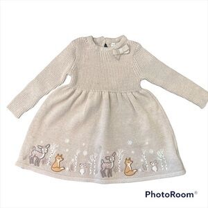 Max Studio Baby Knit Long Sleeve Dress